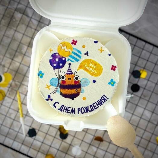 Бенто-торт с днем рождения (пчелка) bee happy