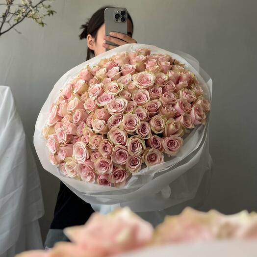 Букет моно 101 Роза Кения