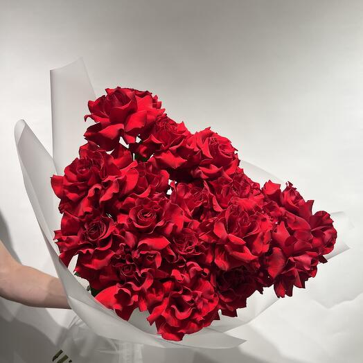 Букет из красной французской розы
