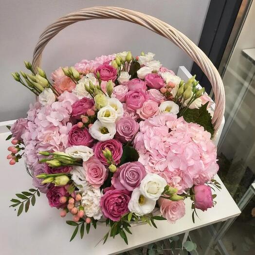 Basket with flowers