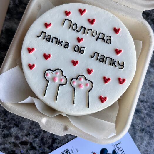 Бенто-торт Лапка