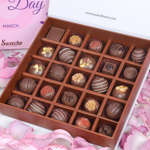 Womens Day Premium Chocolates By Sweecho 25 Pcs
