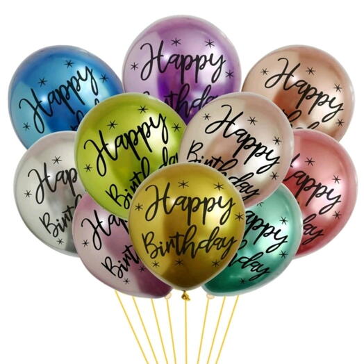 Happy birthday balloons 11pcs