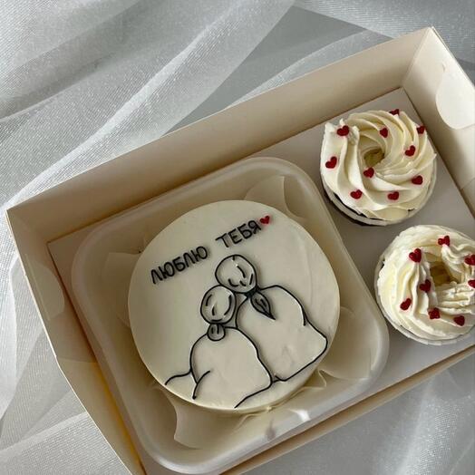 Сладкий  набор  бенто + капкейки