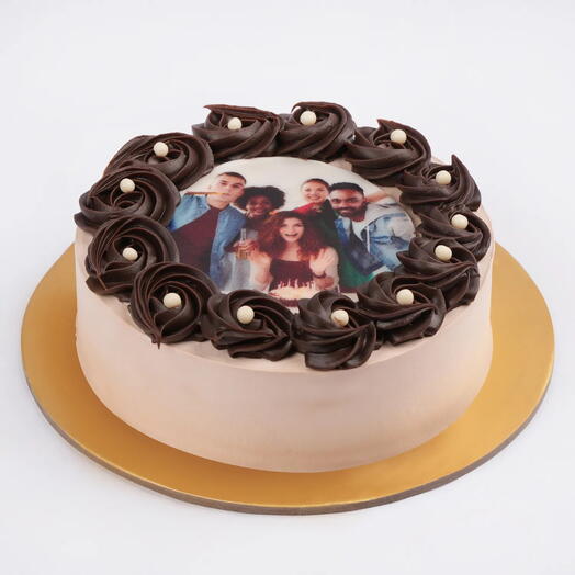 Sinful Chocolate Symphony Photo Cake, 500g