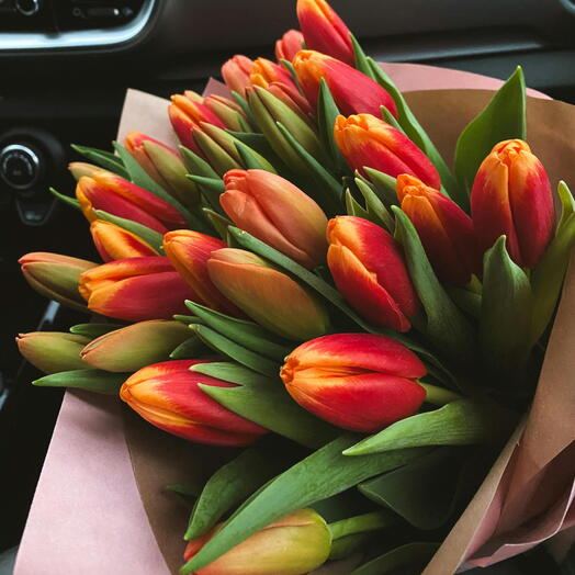 Orange Tulip Bouquet