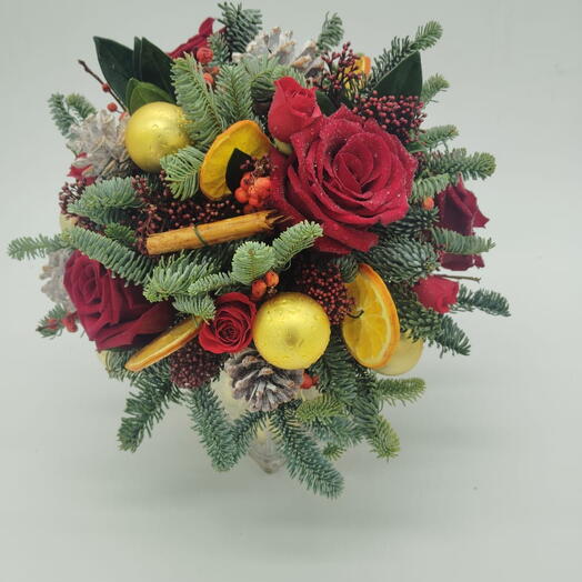 Ecorative Xmas Floral Vase