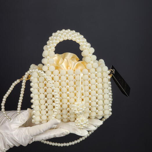 Сумочка ручной работы White crystal