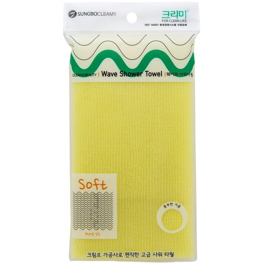 Sung bo Cleamy Clean Beauty Мочалка для душа (28х95) Wave Shower Towel