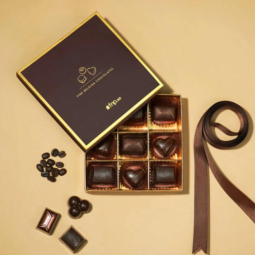 Dark Noir Chocolate Box Of 9