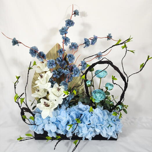 Handmade flower Tray Decor