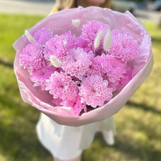 Букет из 3 хризантем