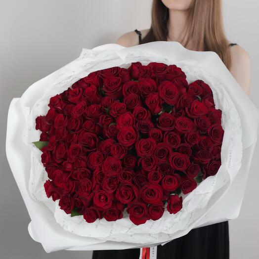 Букет из 101 красной розы