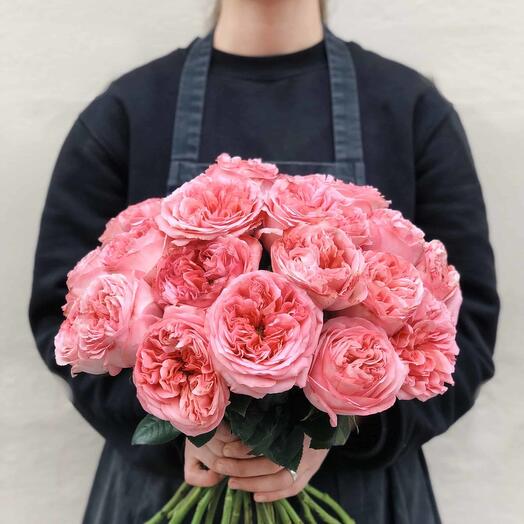 Премиальные крупноголовые розы Pink Expression Эквадор 21 штука
