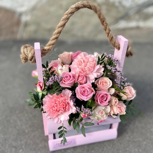 A box with flowers