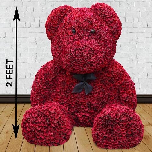 Love 1000 Red Roses Teddy Bear