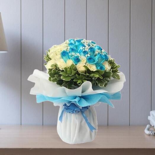 Blue Sky On Earth Flower Bouquet