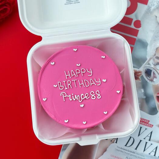 Бенто-торт "HAPPY BIRTHDAY princess" любимой девушке