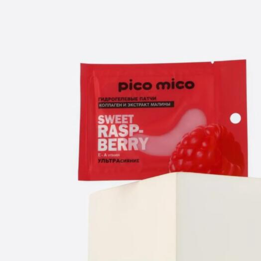 Гидрогелевые патчи для глаз с экстрактом малины Pico Mico