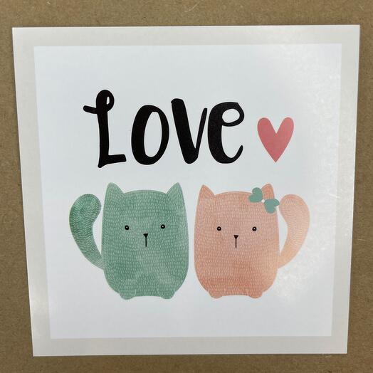 Открытка «LOVE