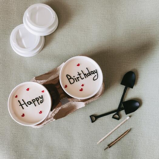 Стаканчики Happy birthday