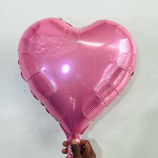 Pink Heart Shaped Foil Balloon-5212