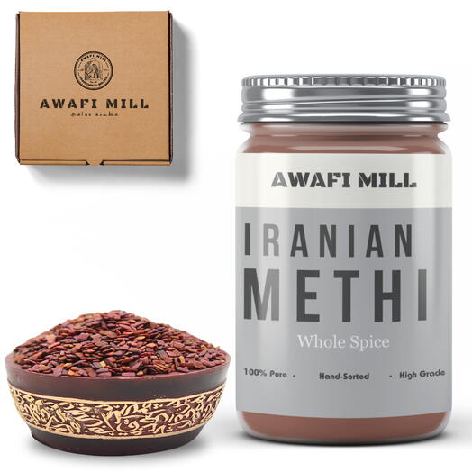 AWAFI MILL Iranian Methi | Brown Fenugreek Seeds - Bottle of 100 Gram