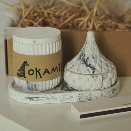 Подарочный бокс аромасвечей Okami