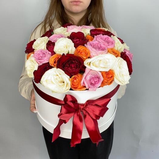 Розы в коробке