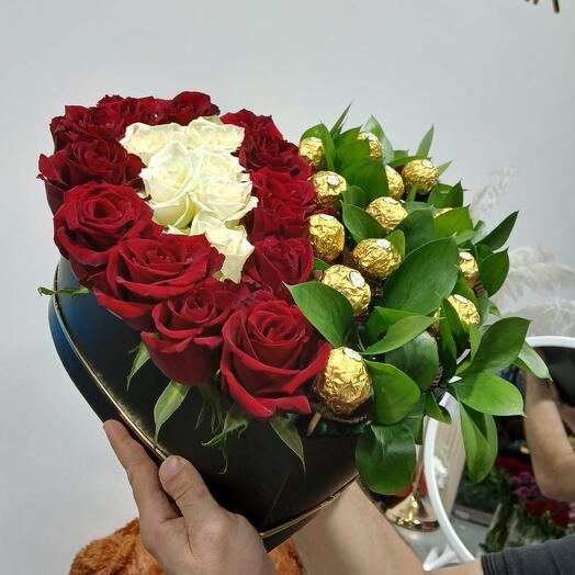 Roses with chocolate