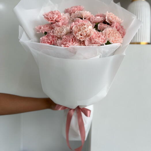 19  Pink Carnations Bouquet