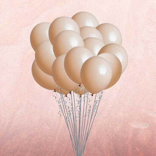 21 Beige Color Balloons