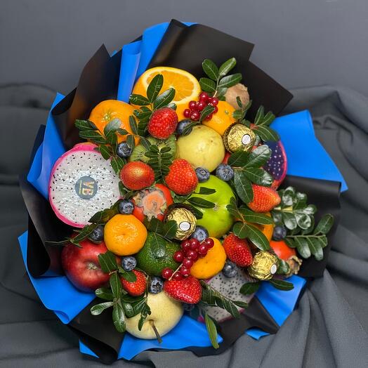 Фруктовый букет с конфетами