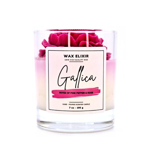 Gallica Luxury Scented Flower Candle
