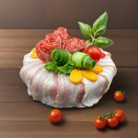Торт мясной "Золотая осень"