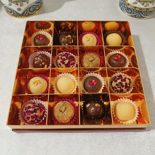 Сладости ассорти ПП веган без сахара в подарочной коробке