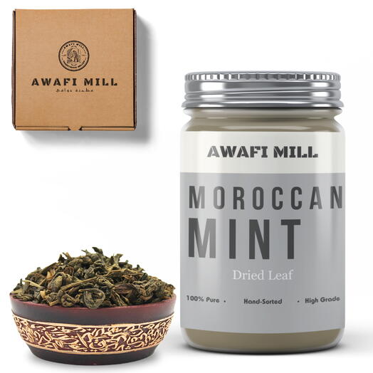AWAFI MILL Moroccan Mint Tea | Mentha spicata - Bottle of 100 Gram