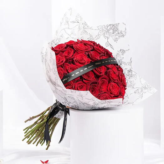 Valentine 99 Red Roses Bouquet