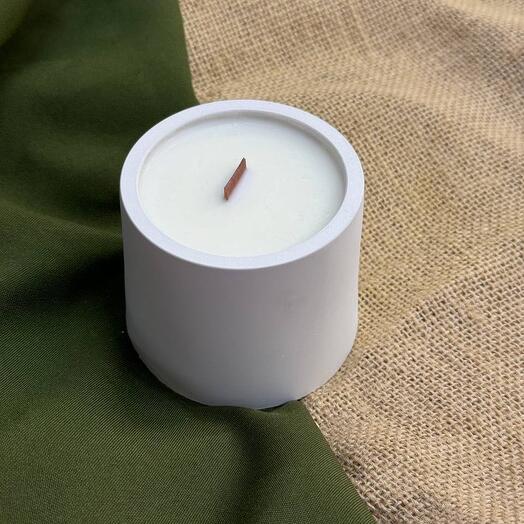 Свеча декоративная в стакане «Солёная карамель»