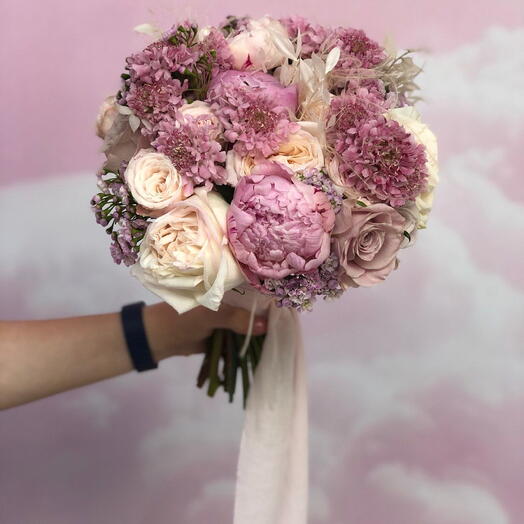 Buquê de casamento rosa