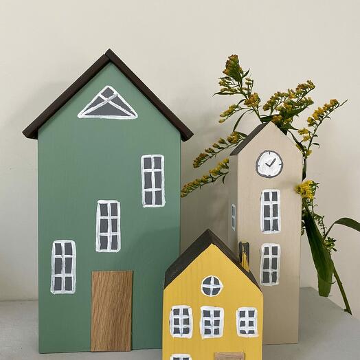 Juego de casas para decoración