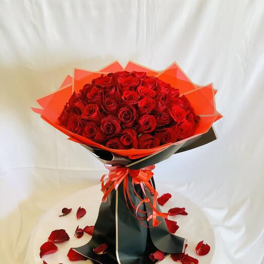 71 Red Rose Bouquet