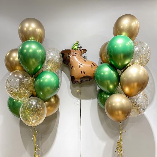 Набор воздушных шаров "Капибара"