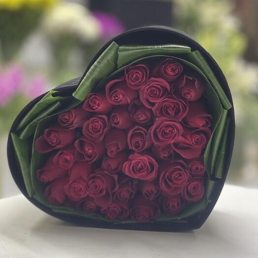 Red rose box