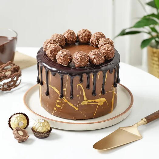 Hazelnut Fantasy Chocolate Birthday Cake