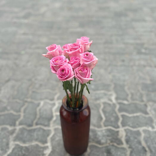 10 Pink Roses