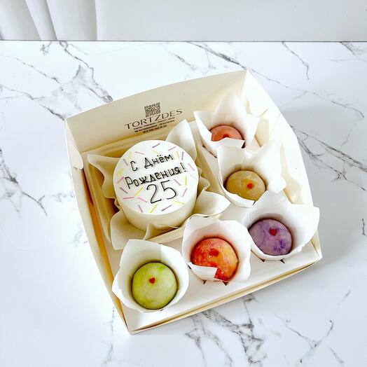 A set of assorted bento and mochi as a birthday gift surprise for a loved one
