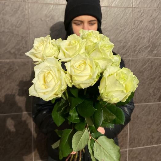 Fresh white roses💕