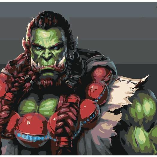 Картина по номерам Y-262 "Игра Worl of Warcraft" 60х90