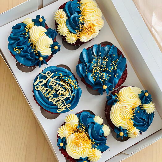 Classic cupcakes - blue
